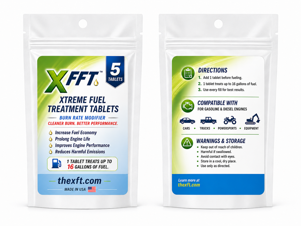 XFTT Xtreme Fuel Treatment Tablets --5 Pack
